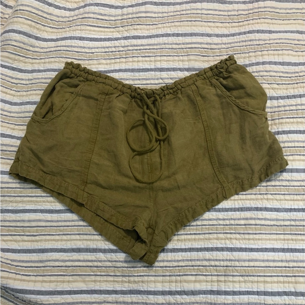 Free People Linen/Viscose Blend Shorts SZ Medium